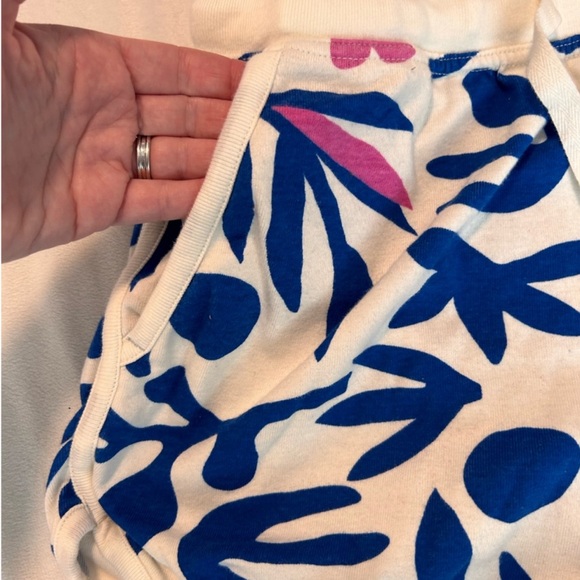 Hanna Andersson Tank Top & Drawstring Shorts Floral Big Patterned Organic Cotton - Picture 5 of 10